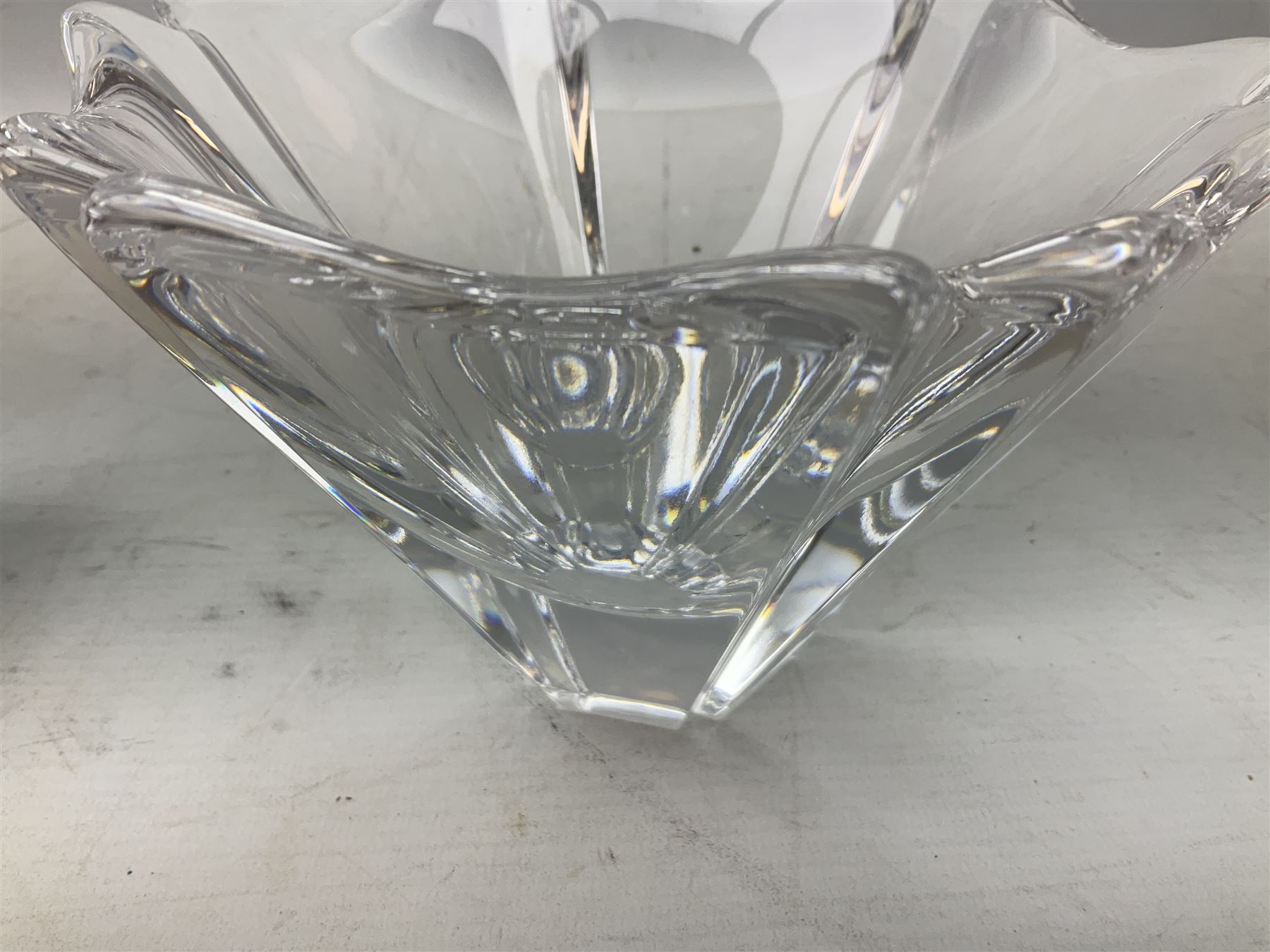 Two Orrefors Art Glass clear glass vases - Image 4 of 9