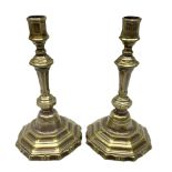 Pair of silver plated candlesticks