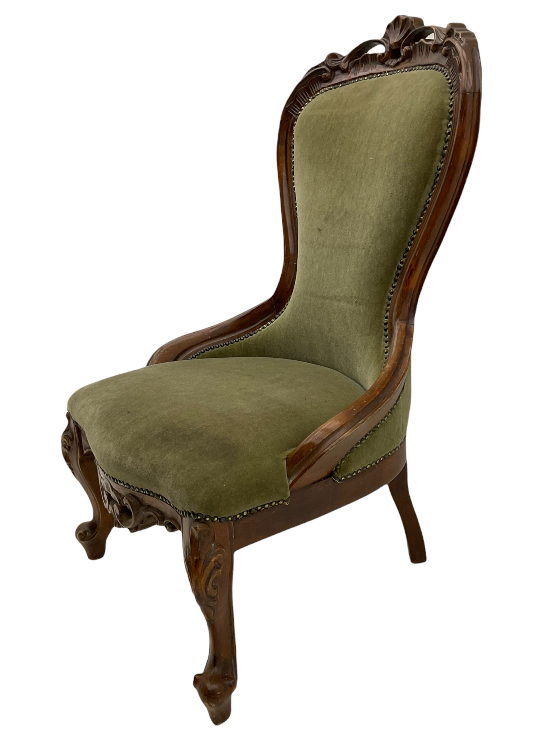 Victorian style nursing chair - Image 3 of 5