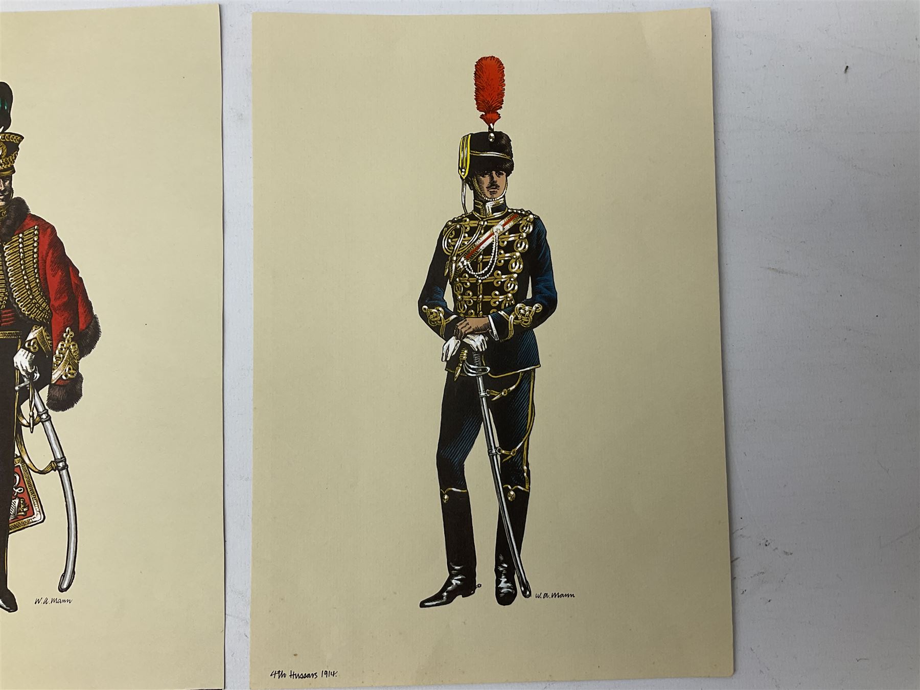 Set of four military prints by W.A Mann - Image 4 of 9