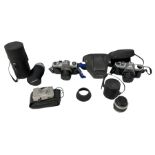 Quantity of cameras and lenses to include Topcon Unirex camera etc with cases