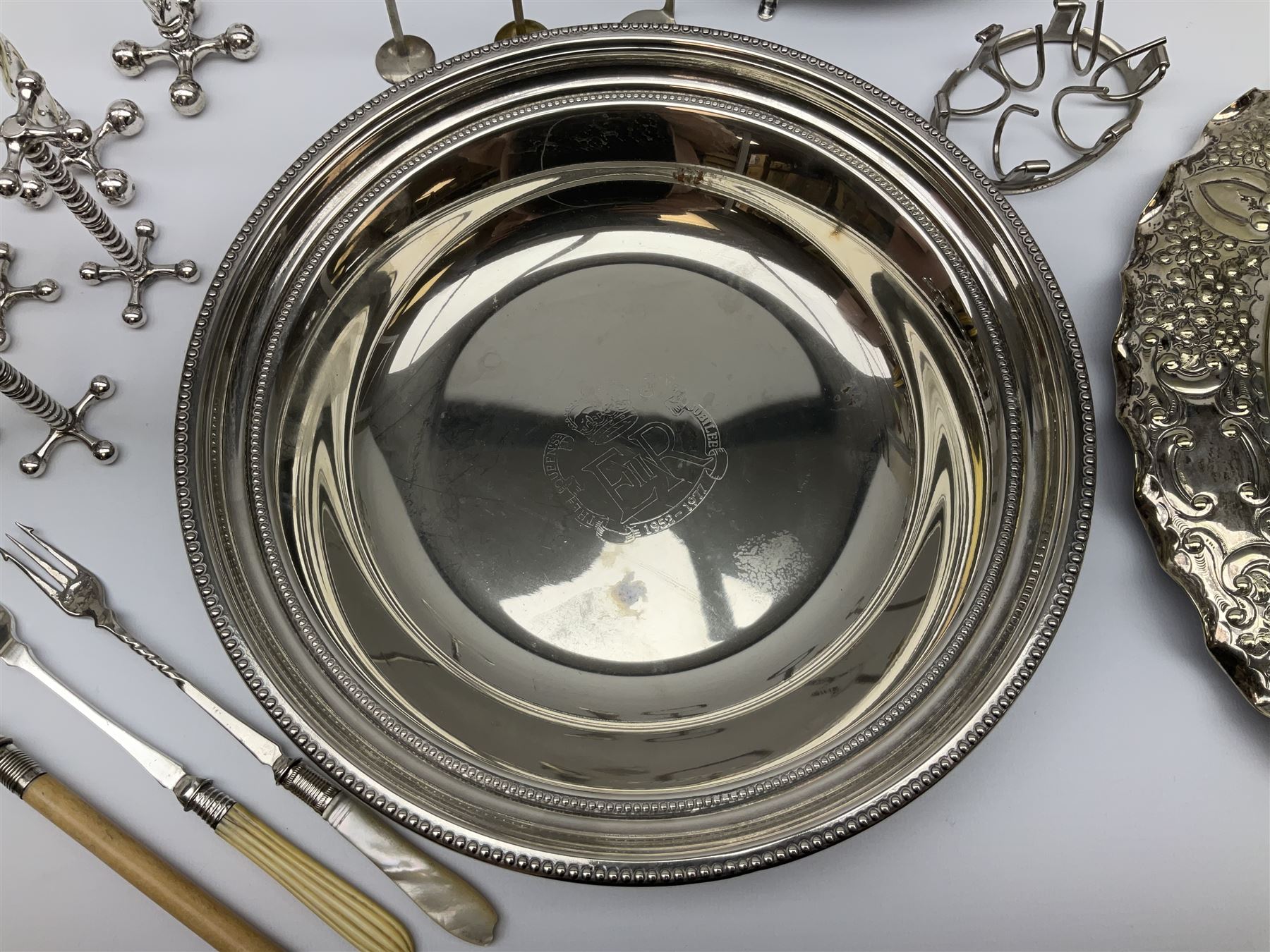 Quantity of silver plate - Image 3 of 13