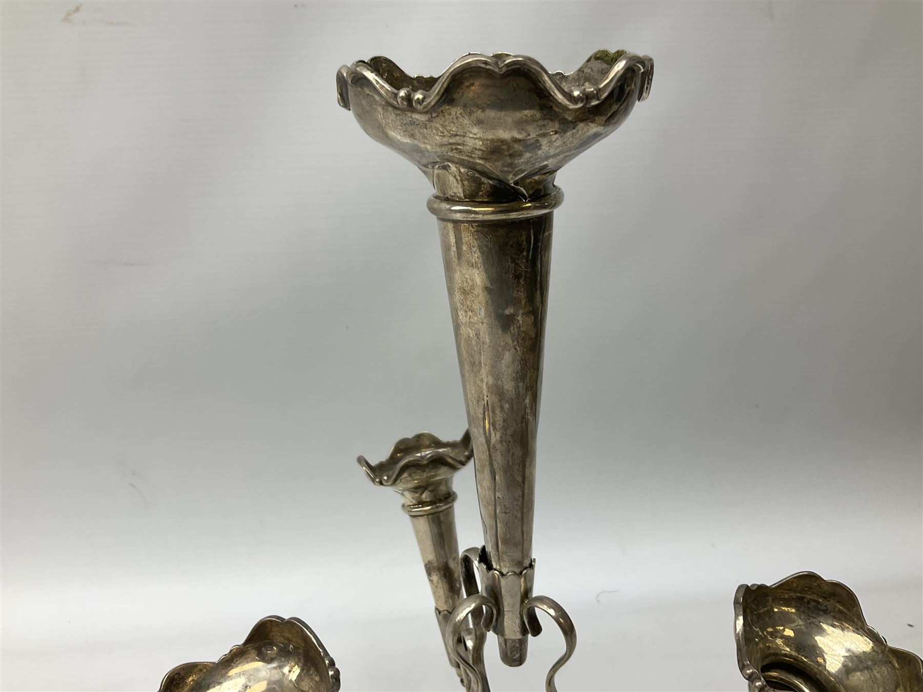 Four hallmarked silver trumpet vases - Image 3 of 11