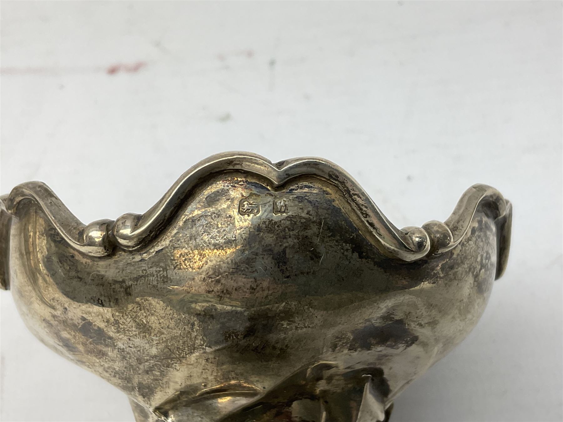 Four hallmarked silver trumpet vases - Image 11 of 11