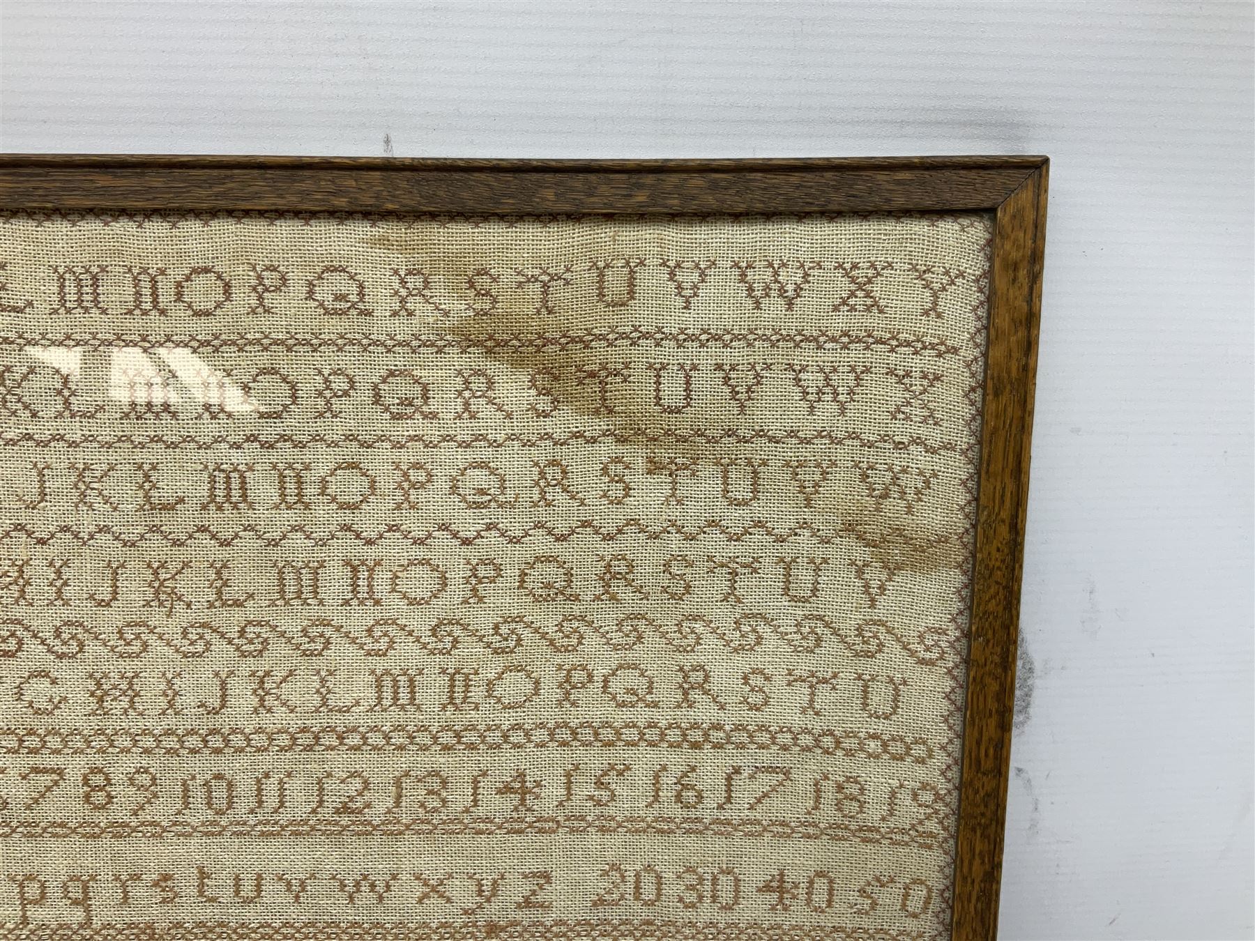 Victorian sampler by Martha Emily Cooper Aged 10 Years 1857 - Image 2 of 5