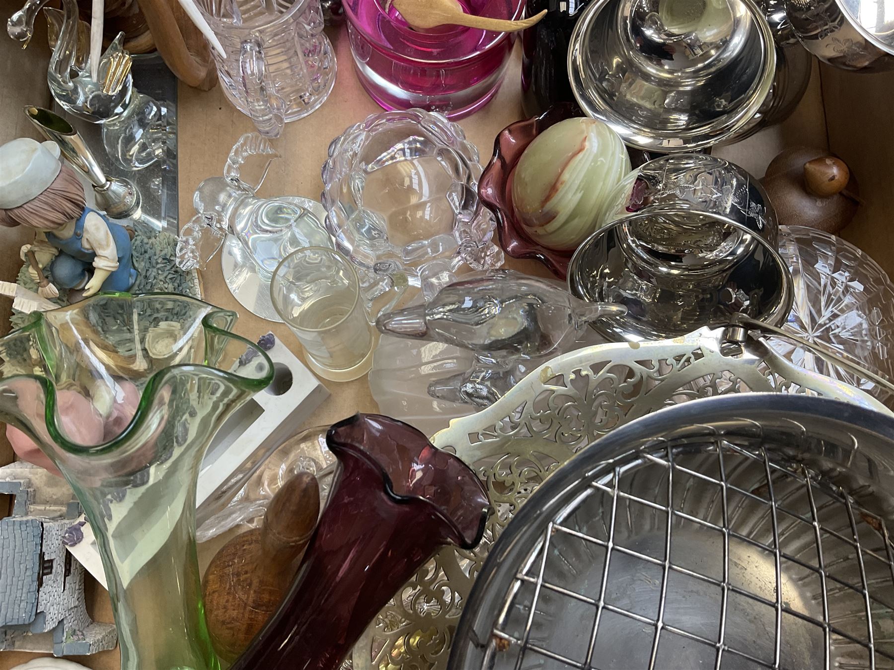 Quantity of glass and metal ware to include silver plate - Image 3 of 13