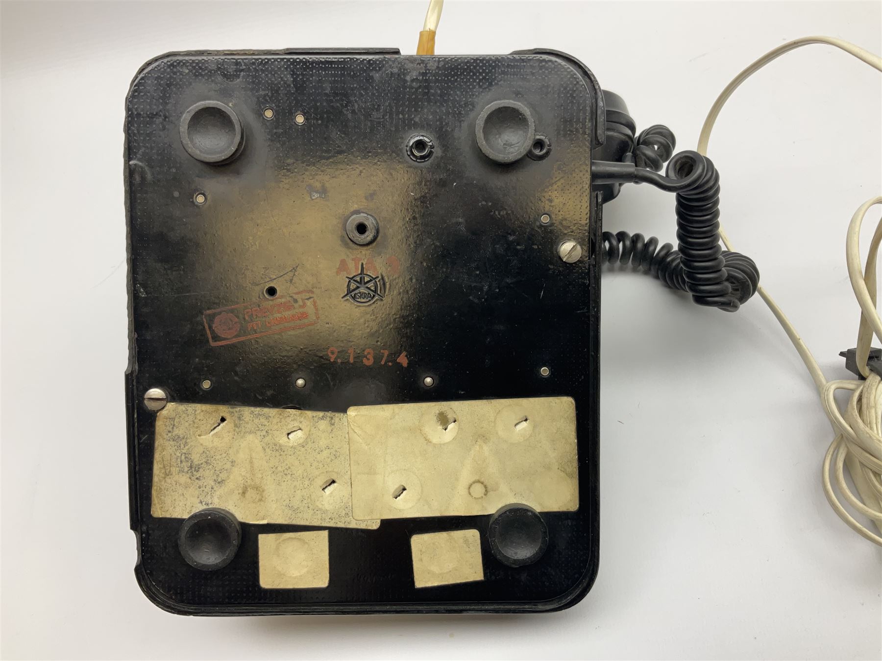 Black Bakelite telephone with rotary dial - Image 7 of 7