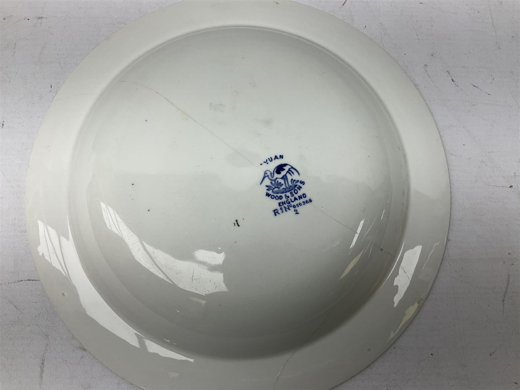 19th century and later blue and white dinner wares - Image 10 of 12