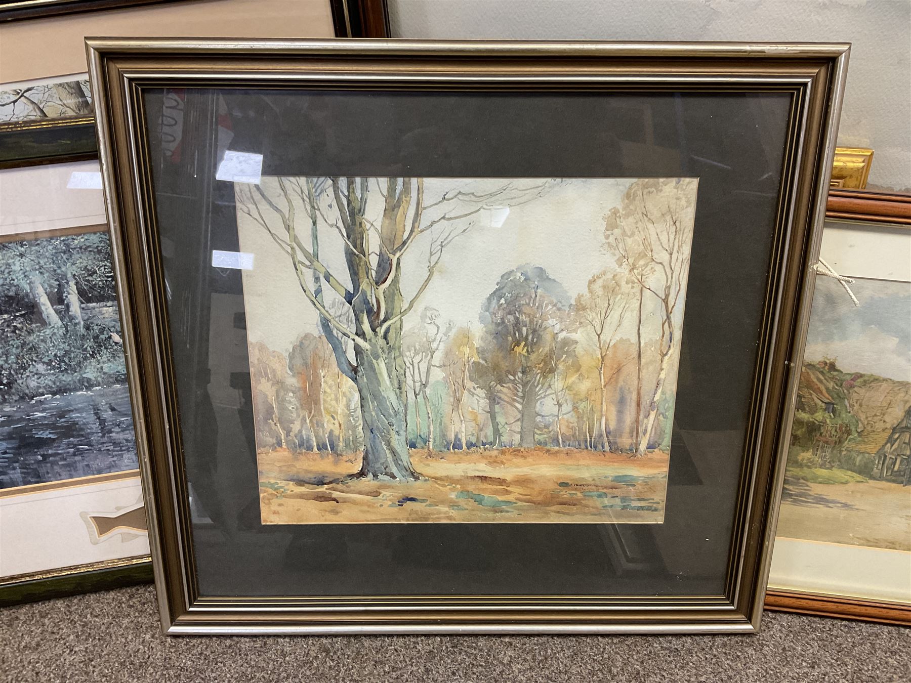 E A Harvey (British 20th century); Suburban landscape watercolour signed and dated together with wat - Image 3 of 8