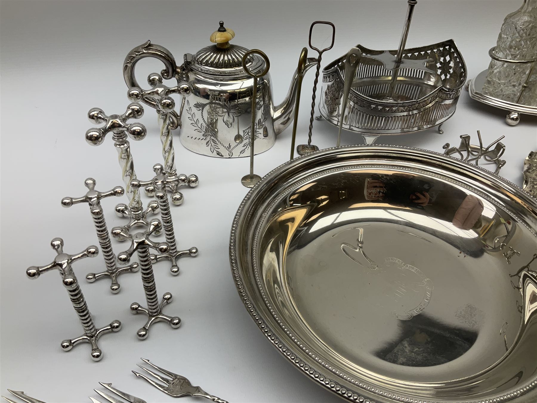 Quantity of silver plate - Image 4 of 13