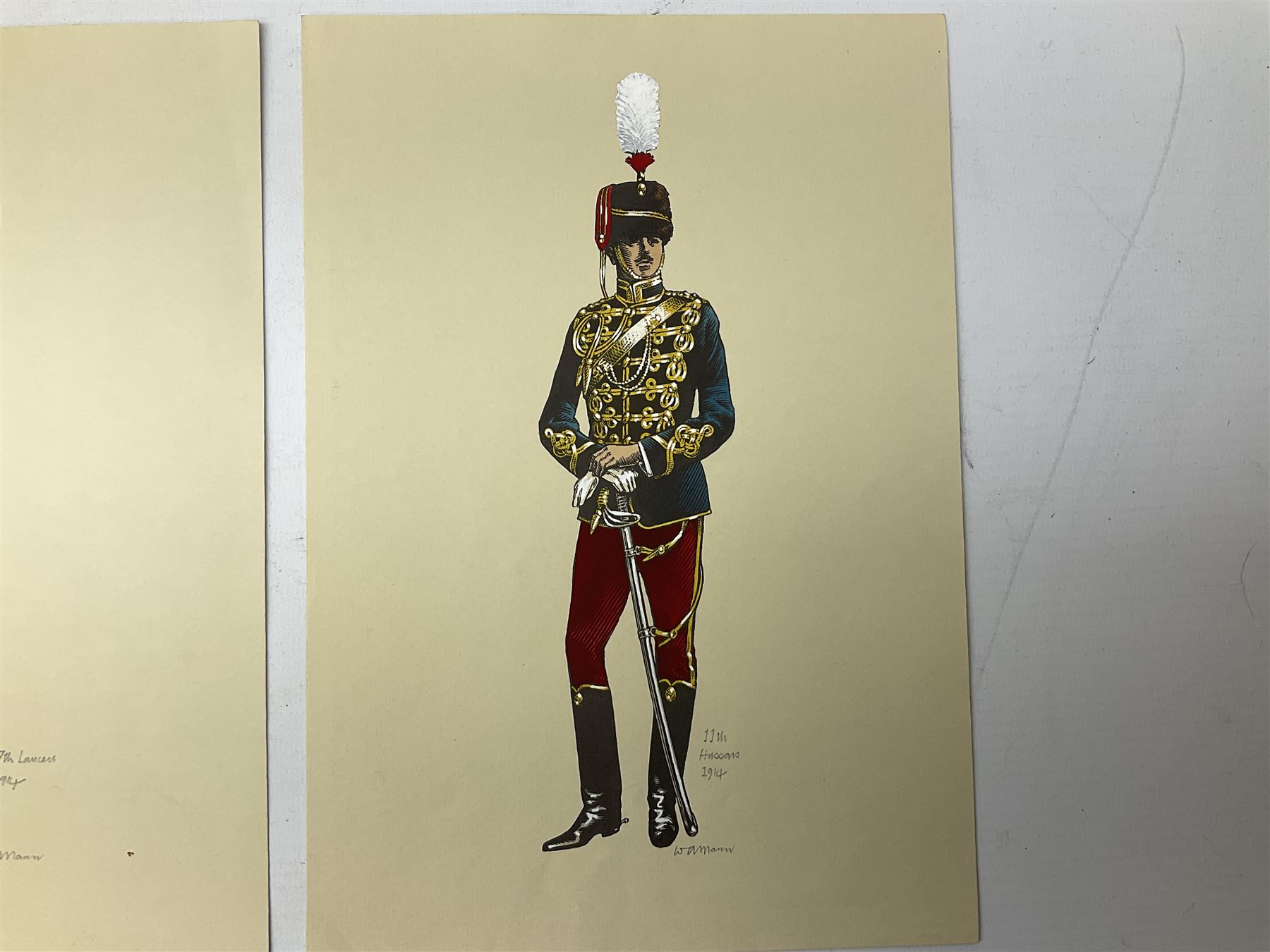 Set of four military prints by W.A Mann - Image 8 of 9