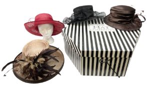 Four ladies occasion hats