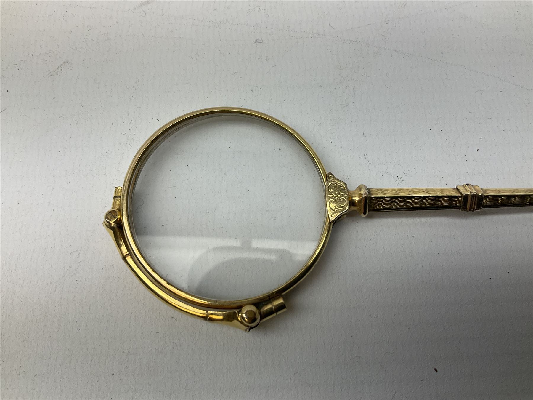 Victorian gold plated lorgnette glasses - Image 2 of 9