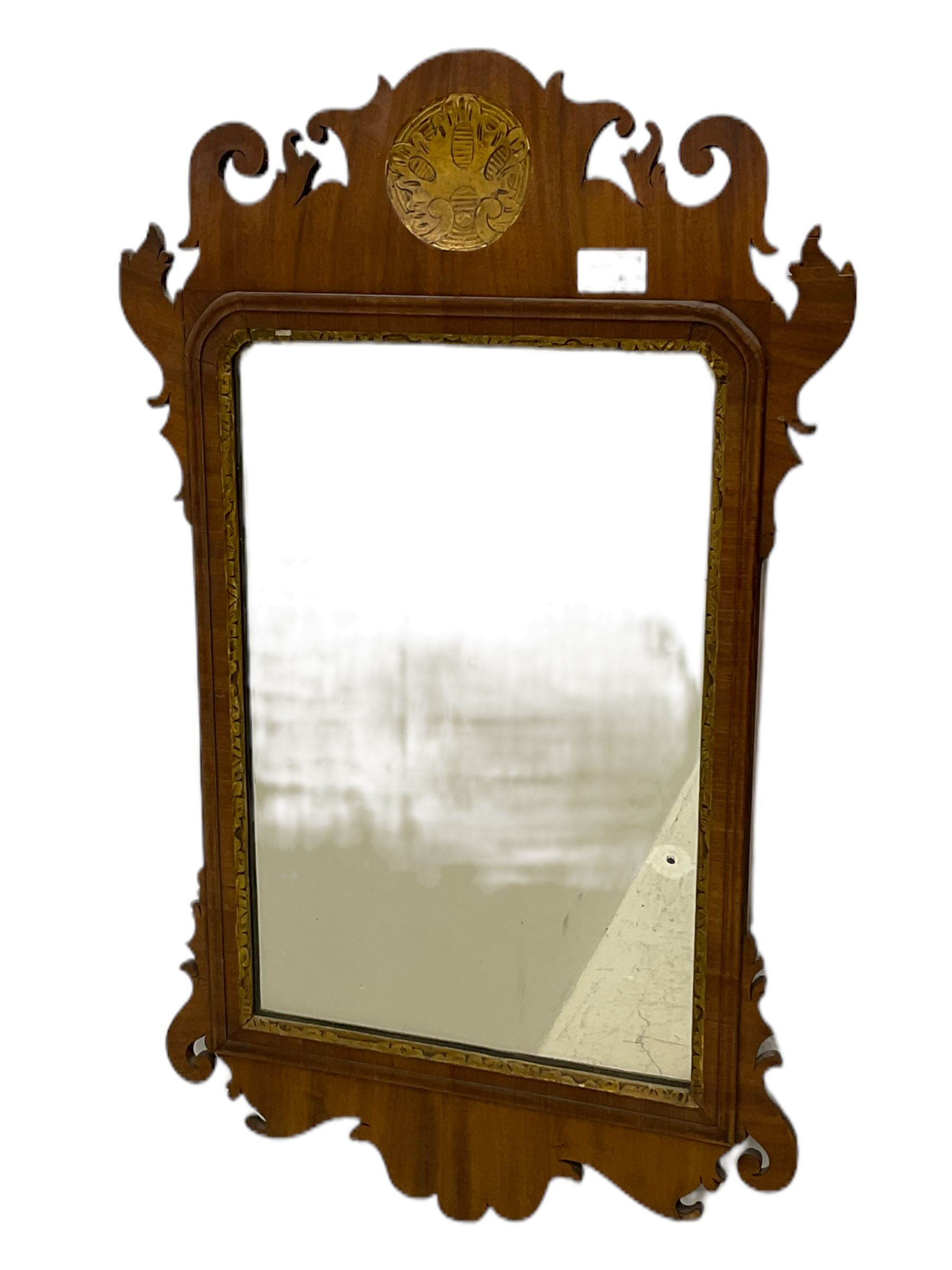 Three Chippendale style mahogany fretwork wall mirrors - Image 4 of 4