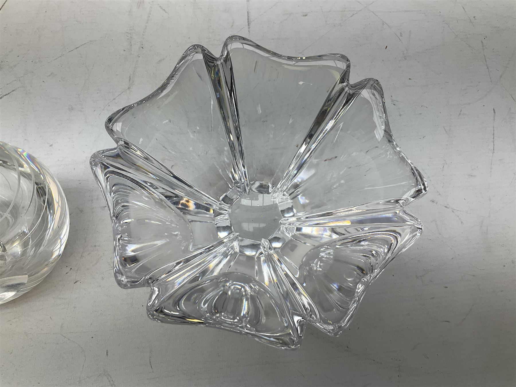 Two Orrefors Art Glass clear glass vases - Image 2 of 9