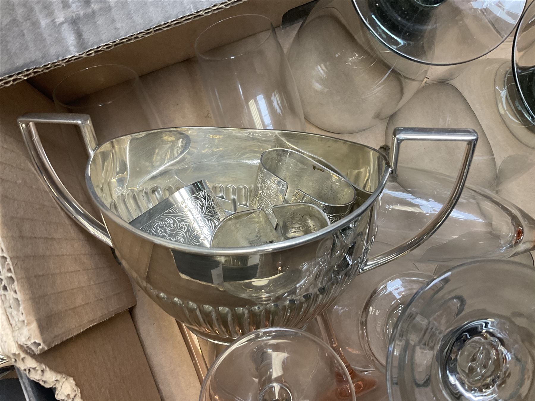 Quantity of glass and metal ware to include silver plate - Image 11 of 13