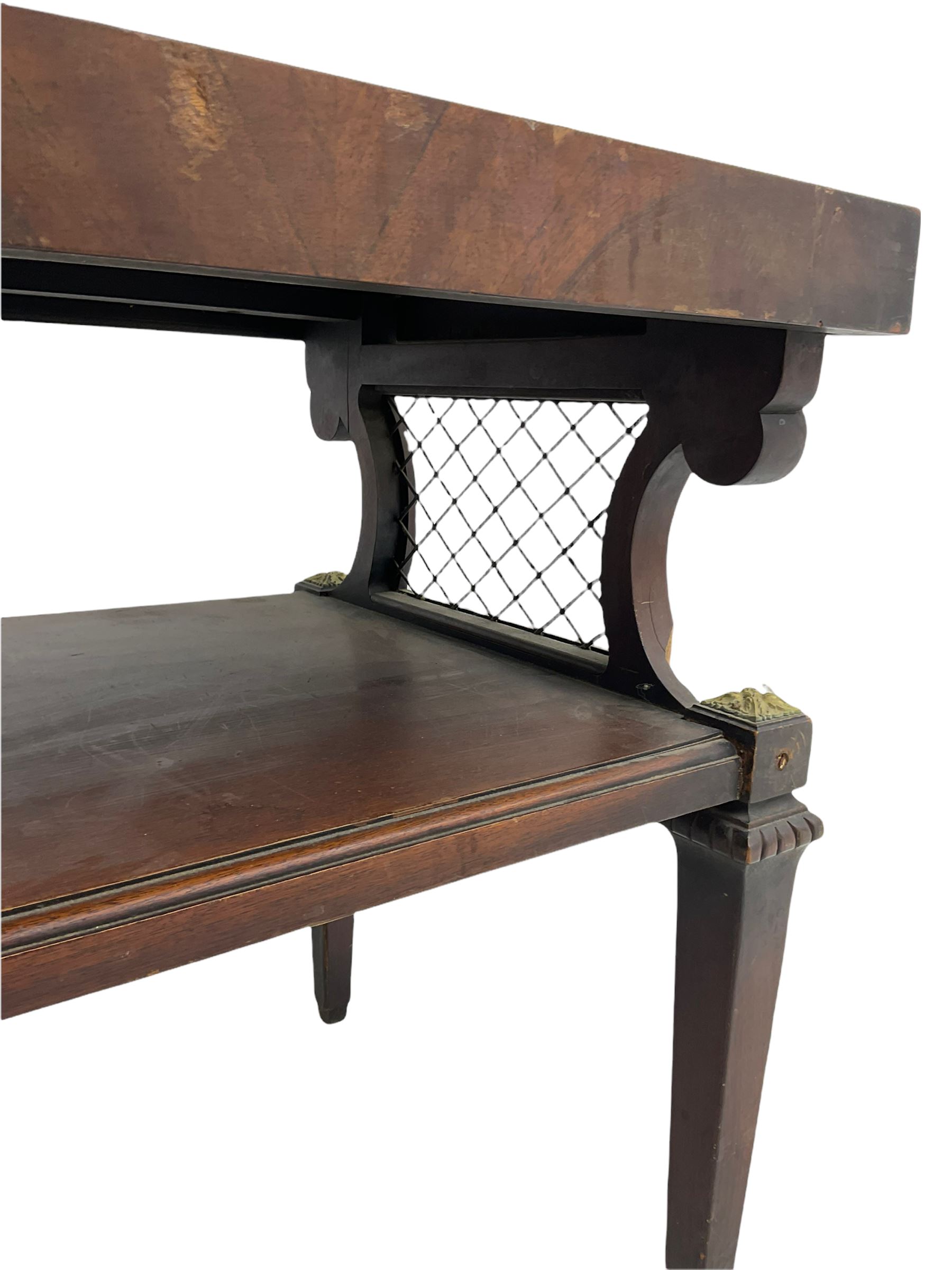 Regency style mahogany side table with leather inset (W66cm - Image 4 of 6