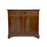 Reproduction mahogany side cabinet