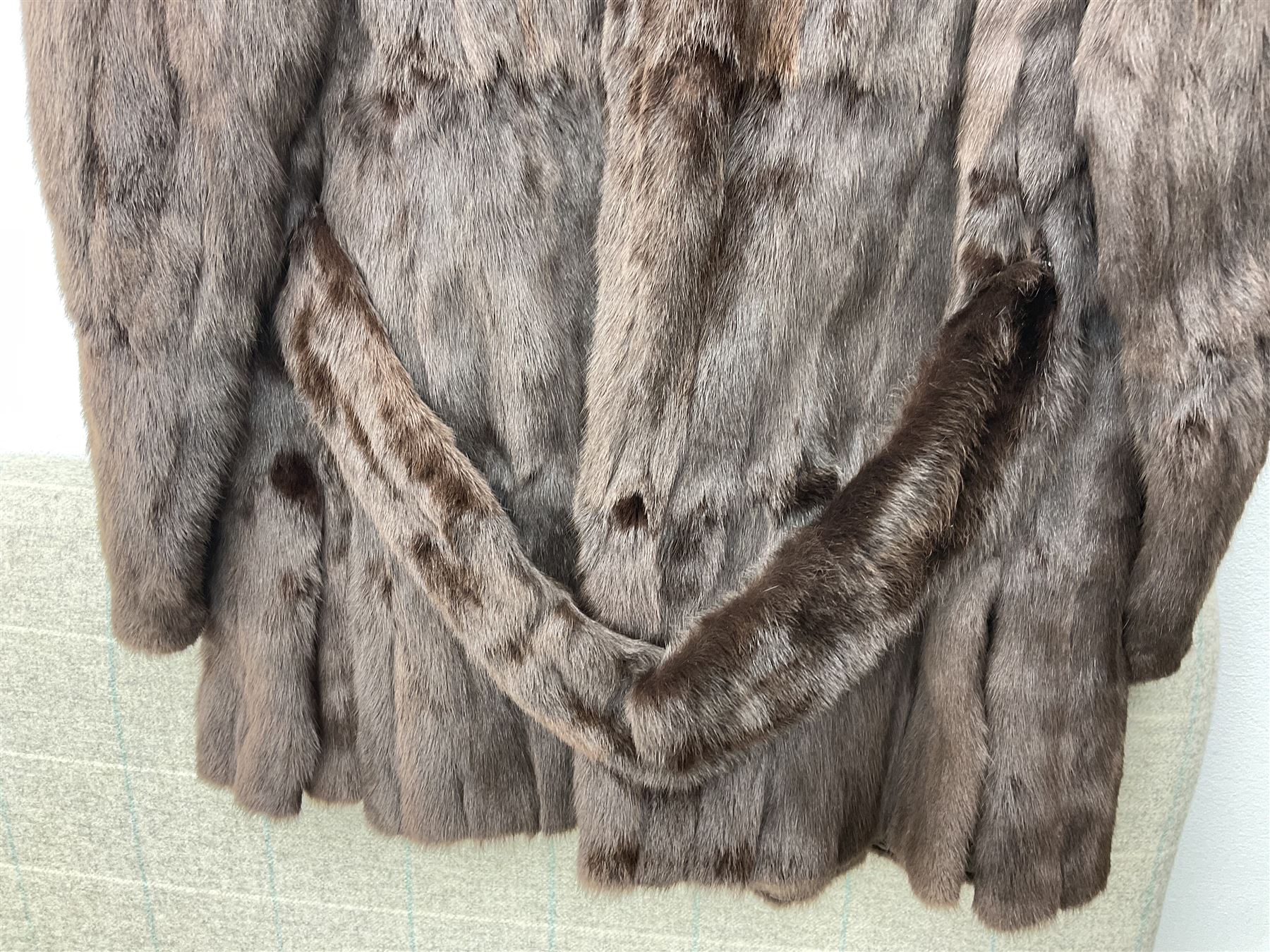 Vintage ladies brown Canadian squirrel short fur coat - Image 8 of 8