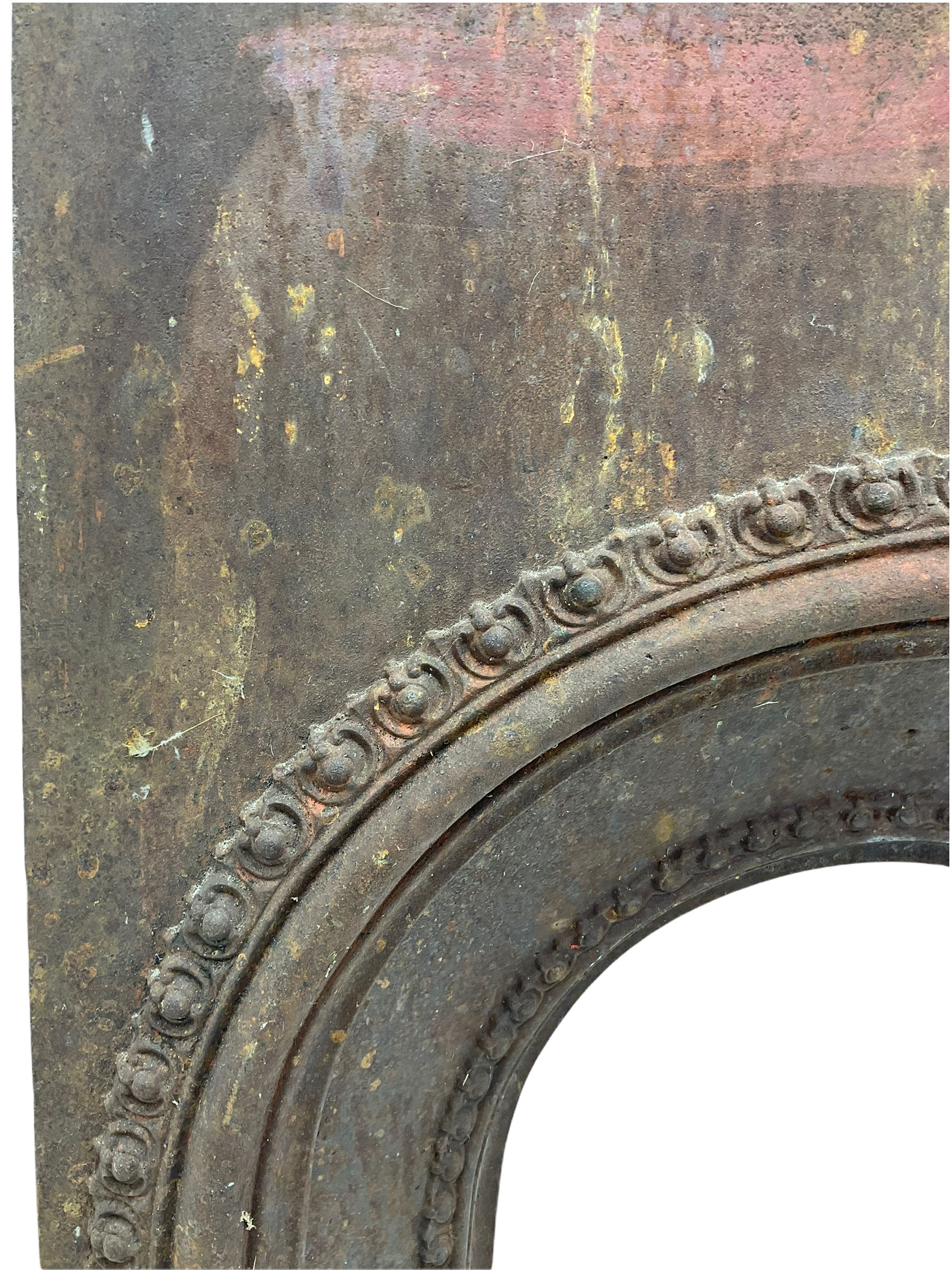 19th century cast iron fire inset - Image 2 of 4