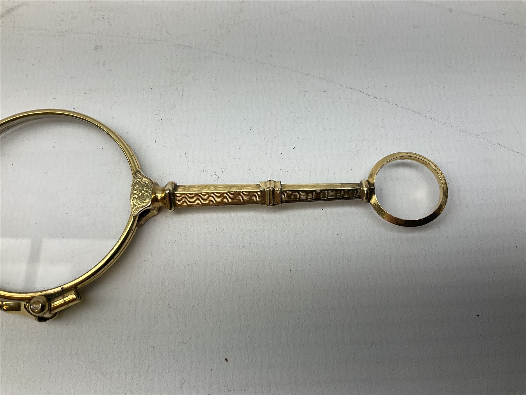 Victorian gold plated lorgnette glasses - Image 3 of 9