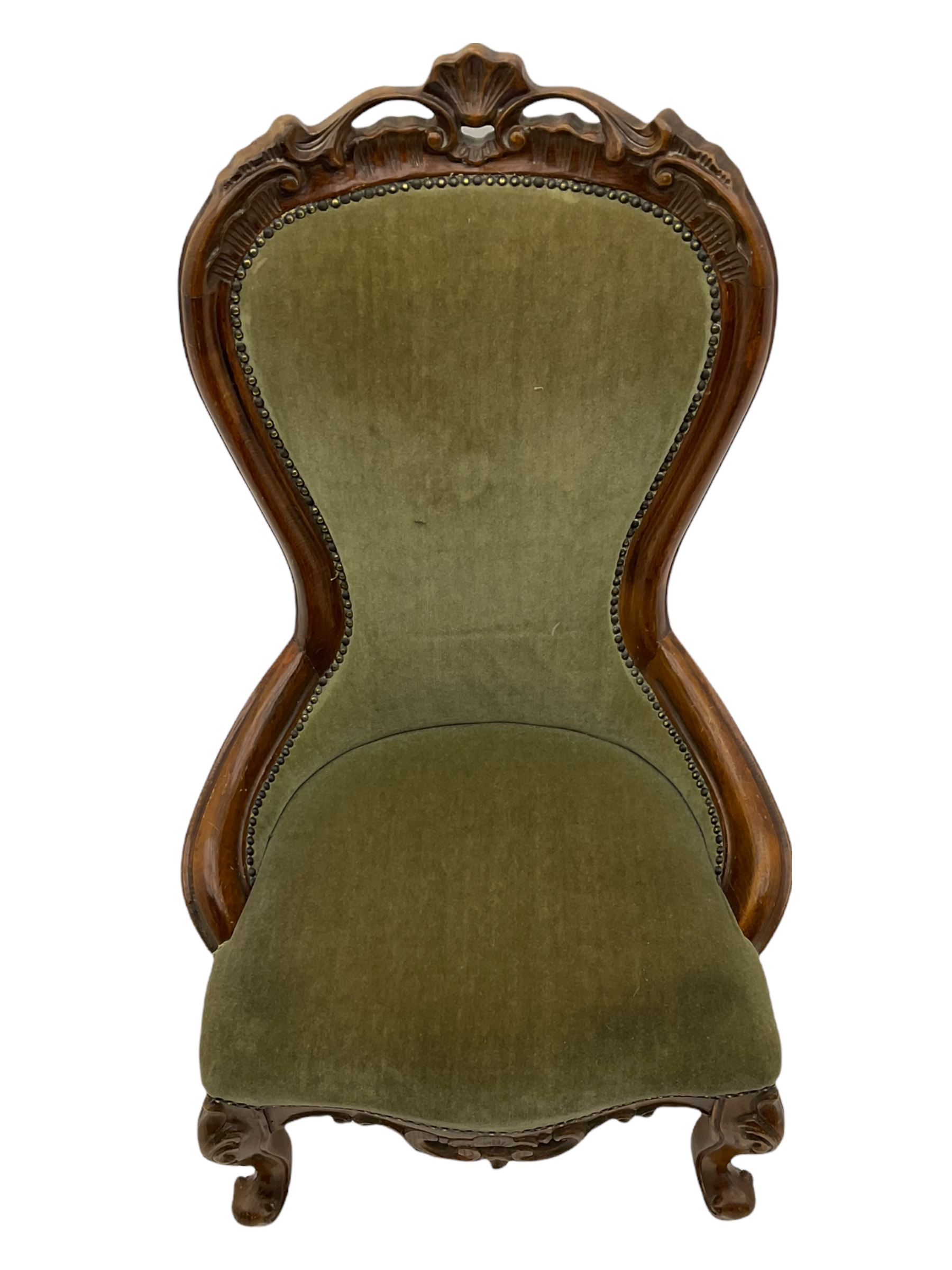 Victorian style nursing chair - Image 2 of 5