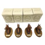Beswick set of horse head wall plaques 'Champions all'