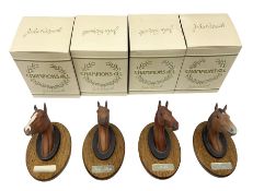 Beswick set of horse head wall plaques 'Champions all'