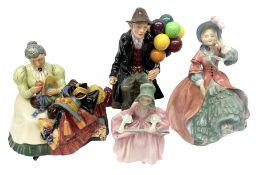 Four Royal Doulton figures