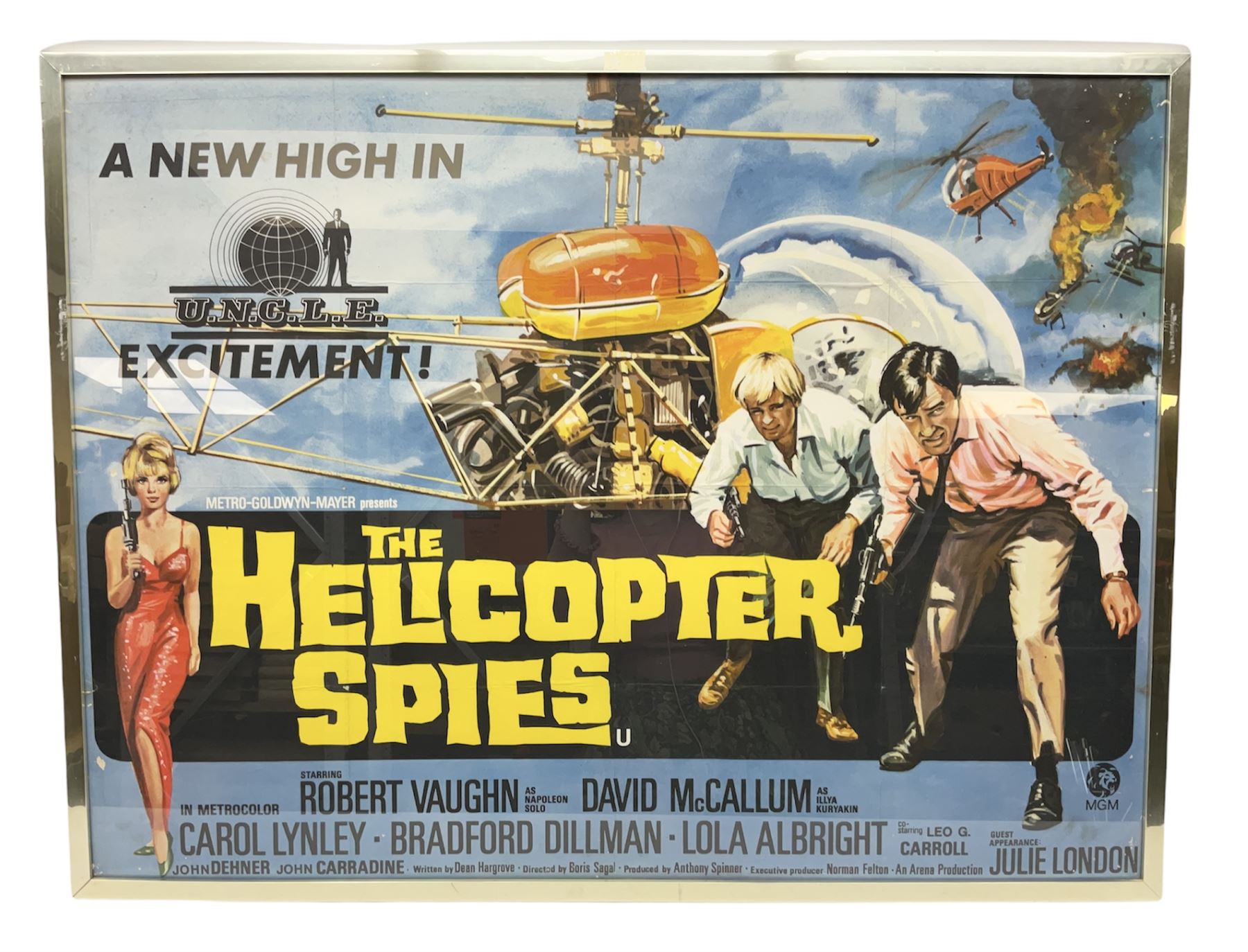 Helicopter Spies - Man from Uncle poster