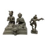 Two Eastern bronze figures