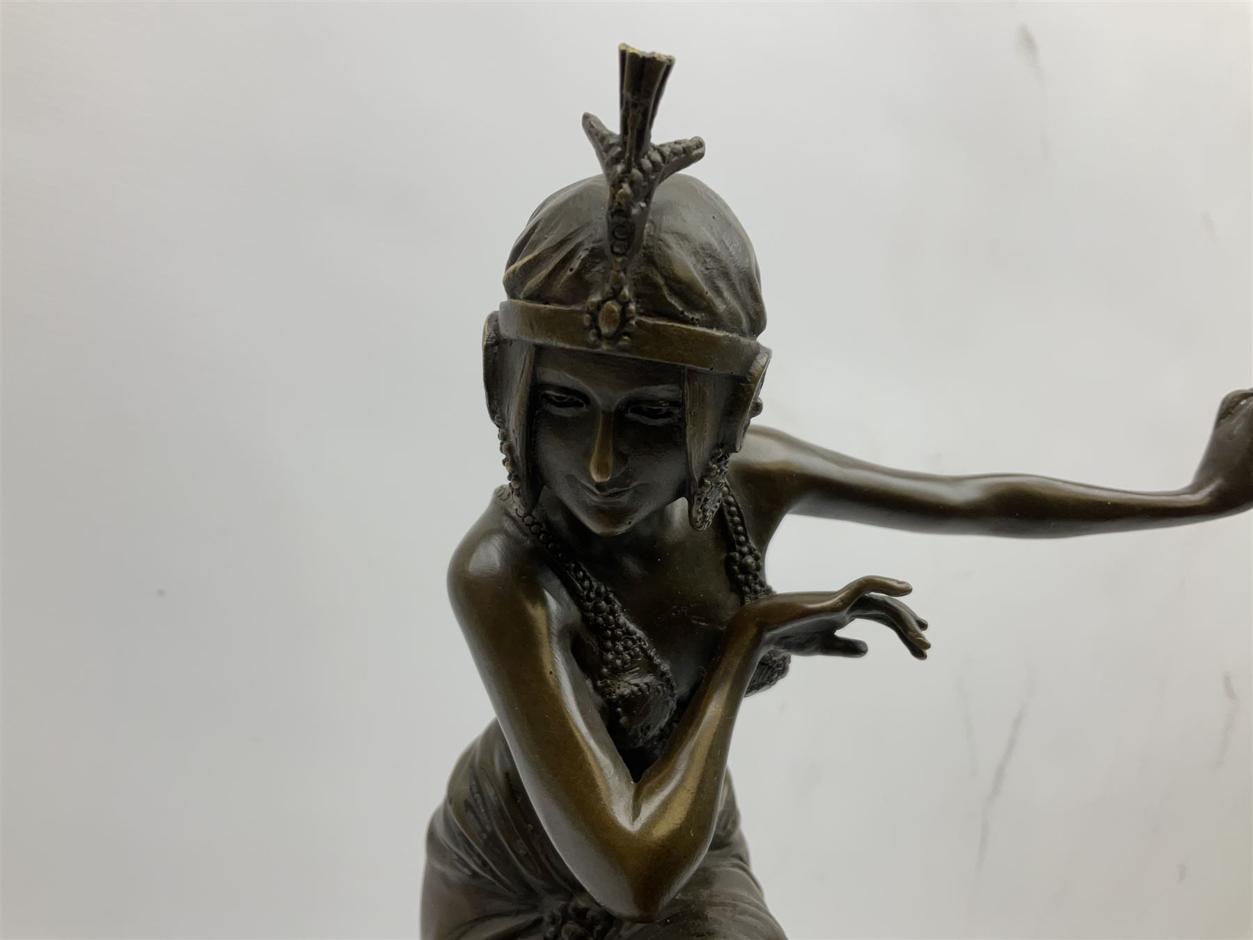 Art Deco style bronze figure of a dancer after 'Chiparus' - Image 16 of 16