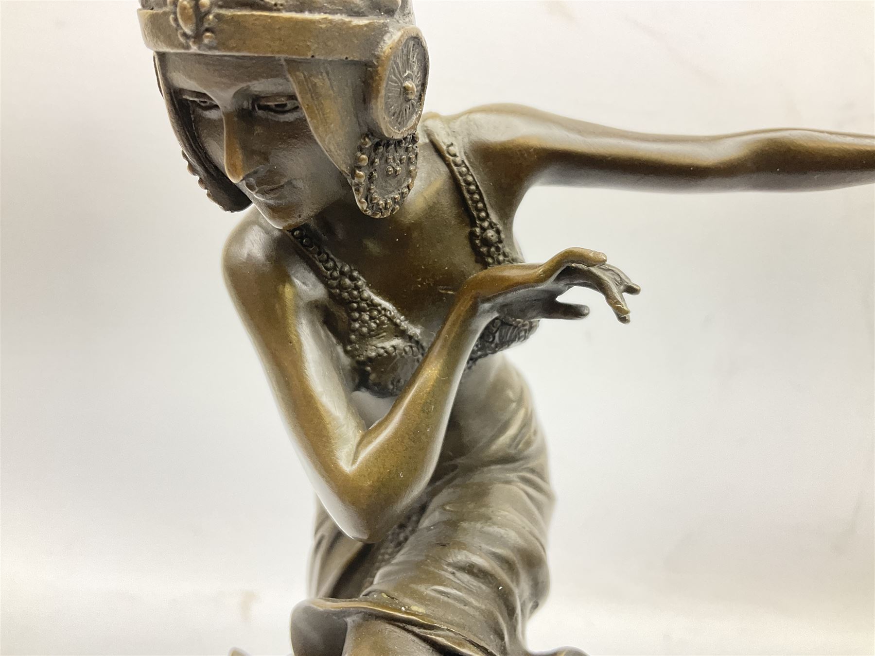 Art Deco style bronze figure of a dancer after 'Chiparus' - Image 2 of 16