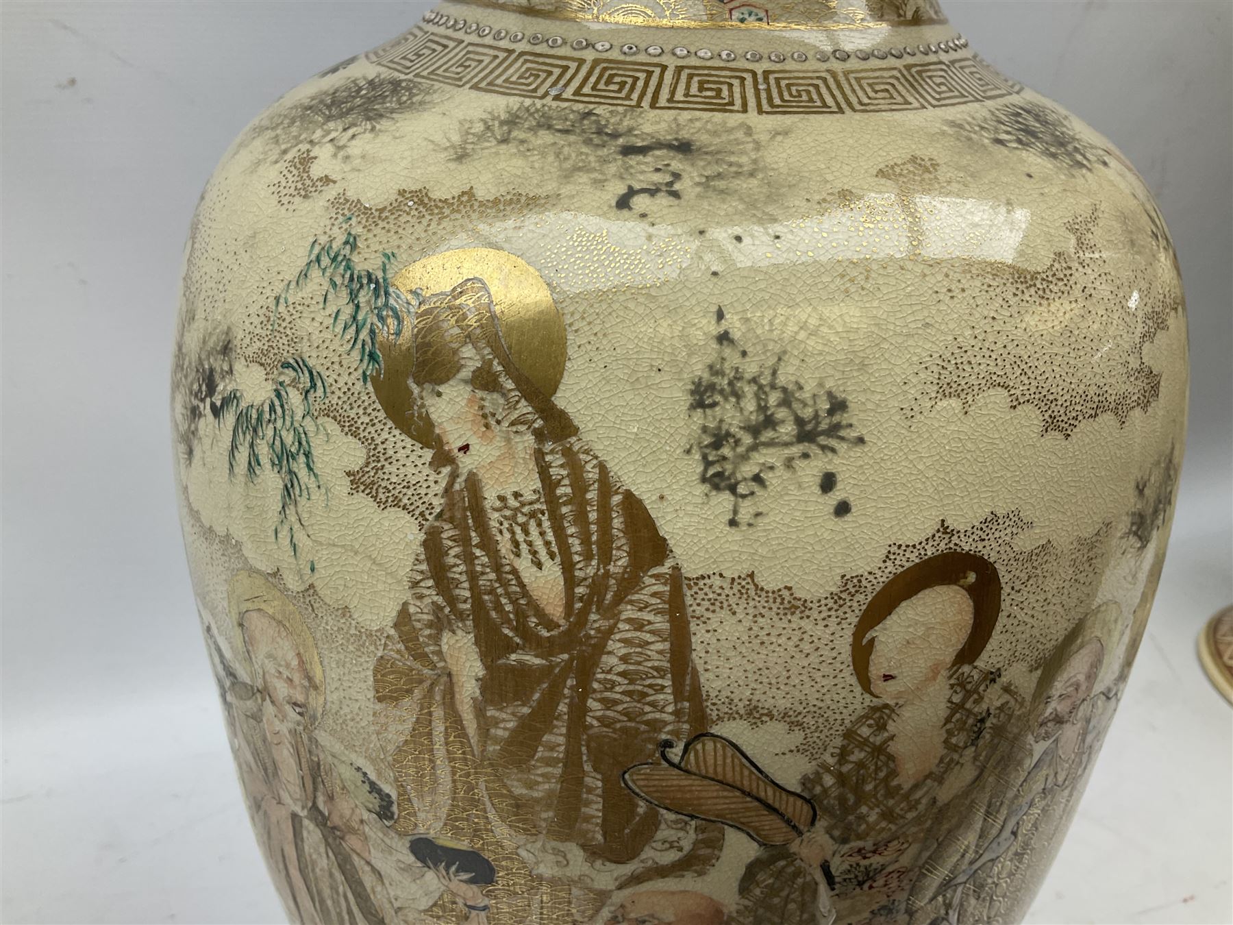 Pair early 20th Century Japanese floor vases of ovoid form - Image 22 of 31