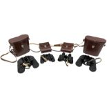 Four pairs of Carl Zeiss Jena binoculars