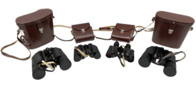 Four pairs of Carl Zeiss Jena binoculars