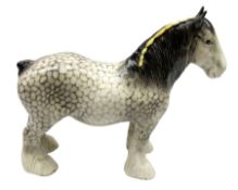 Beswick Shire horse in rocking horse grey no. 818