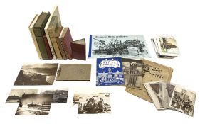 Quantity of books and postcards predominantly of Whitby interest including Hornes' Guide to Whitby 1