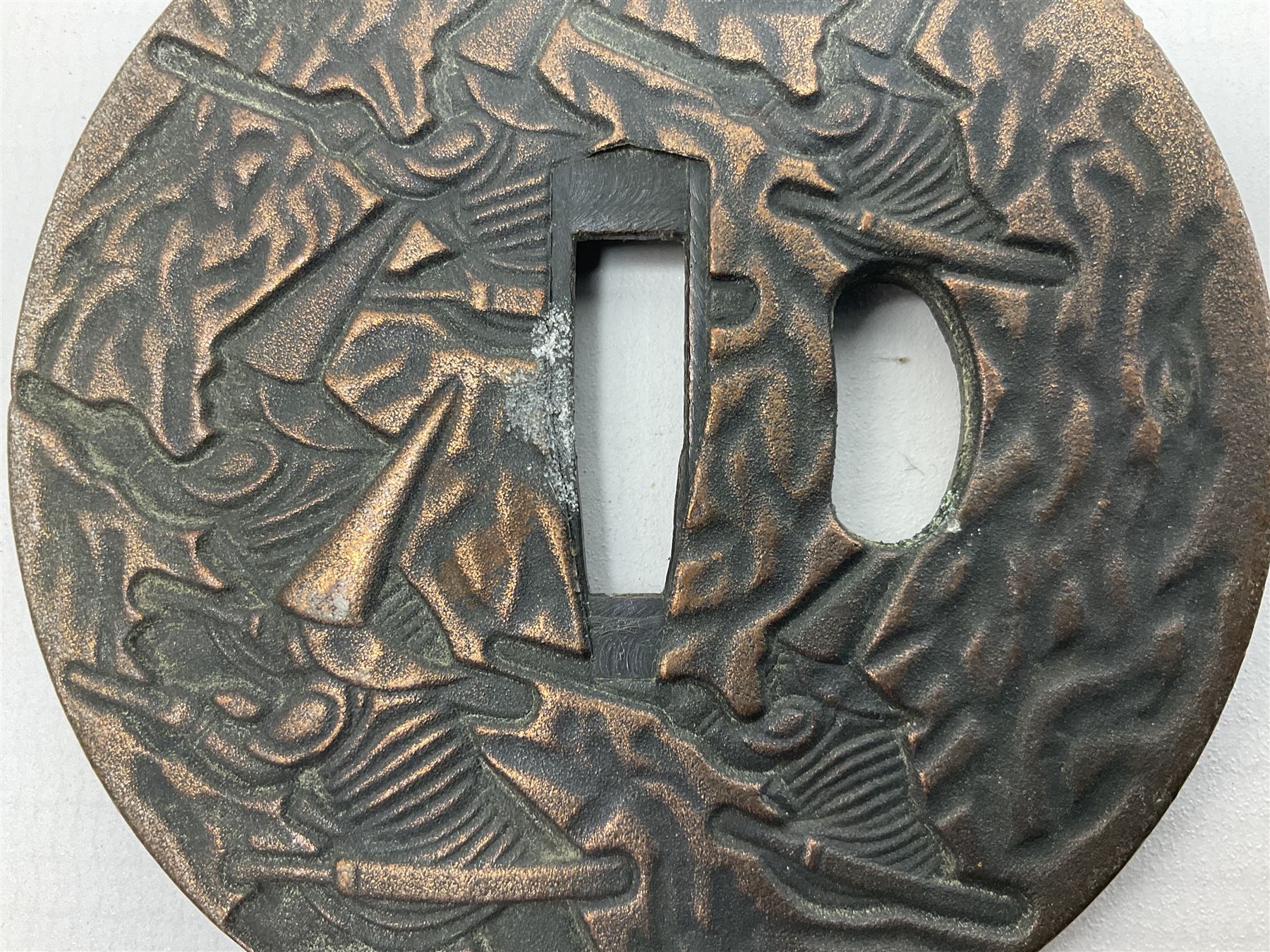 Four reproduction bronze Tsuba - Image 5 of 18