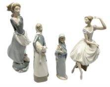 Four Lladro figures