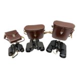 Three pairs of Carl Zeiss Jena binoculars