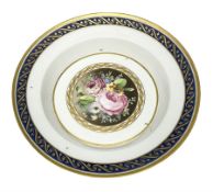 Late 18th/early 19th century German porcelain dish