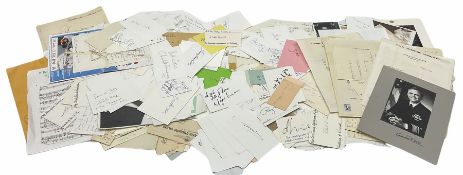 Collection of over 600 autographs on cards