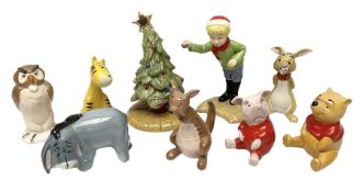 Seven Beswick Winnie the Pooh figures