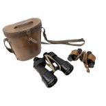 Pair of Bausch & Lomb U.S.A. 30mm binoculars and a pair of WWII period Bino Prism No.5 MKV 7X binocu