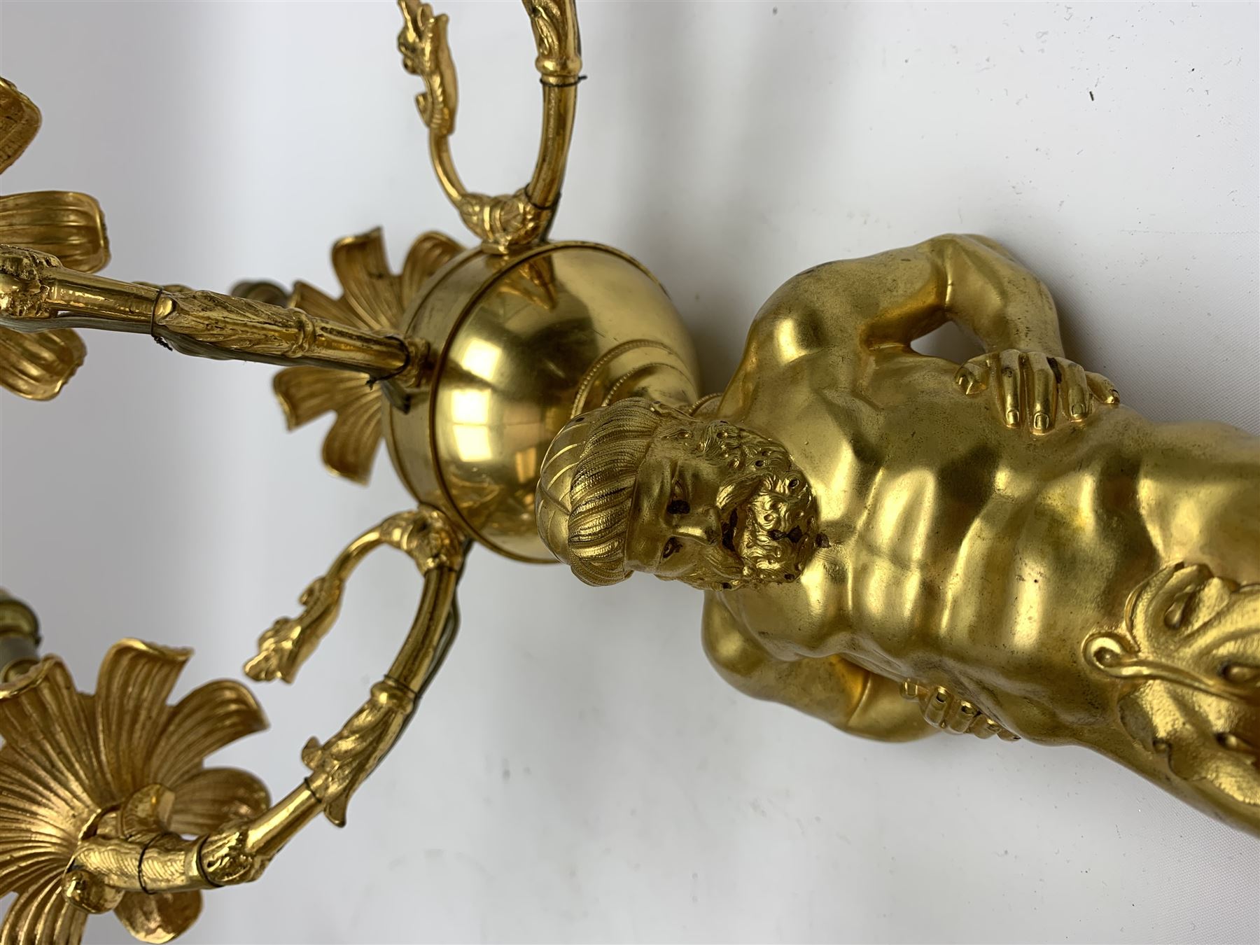 Pair of 19th century and later ormolu wall sconces - Image 2 of 6