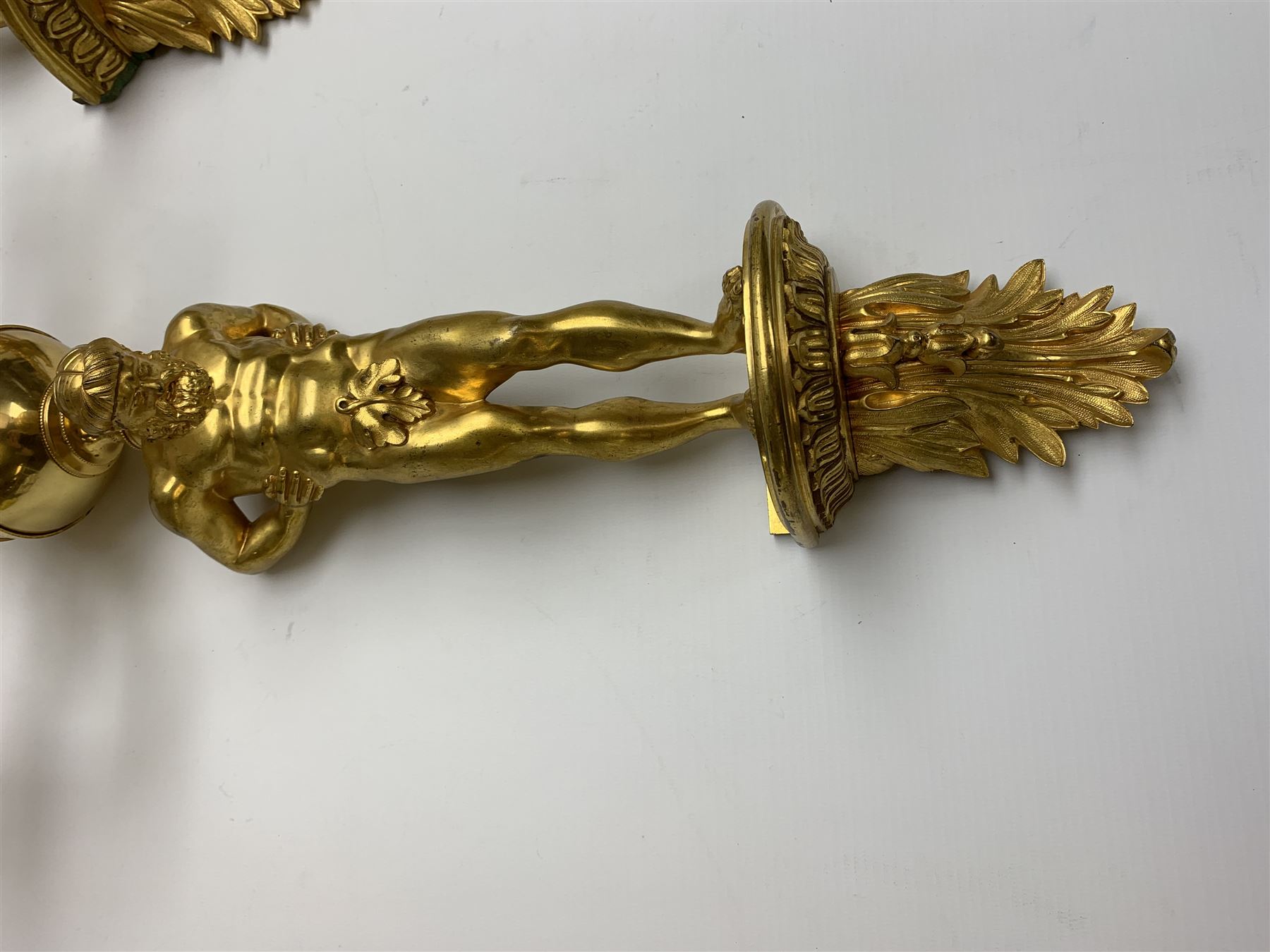 Pair of 19th century and later ormolu wall sconces - Image 5 of 6
