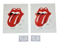 Rolling Stones - two limited edition 1994 Musicon International posters depicting the iconic John Pa