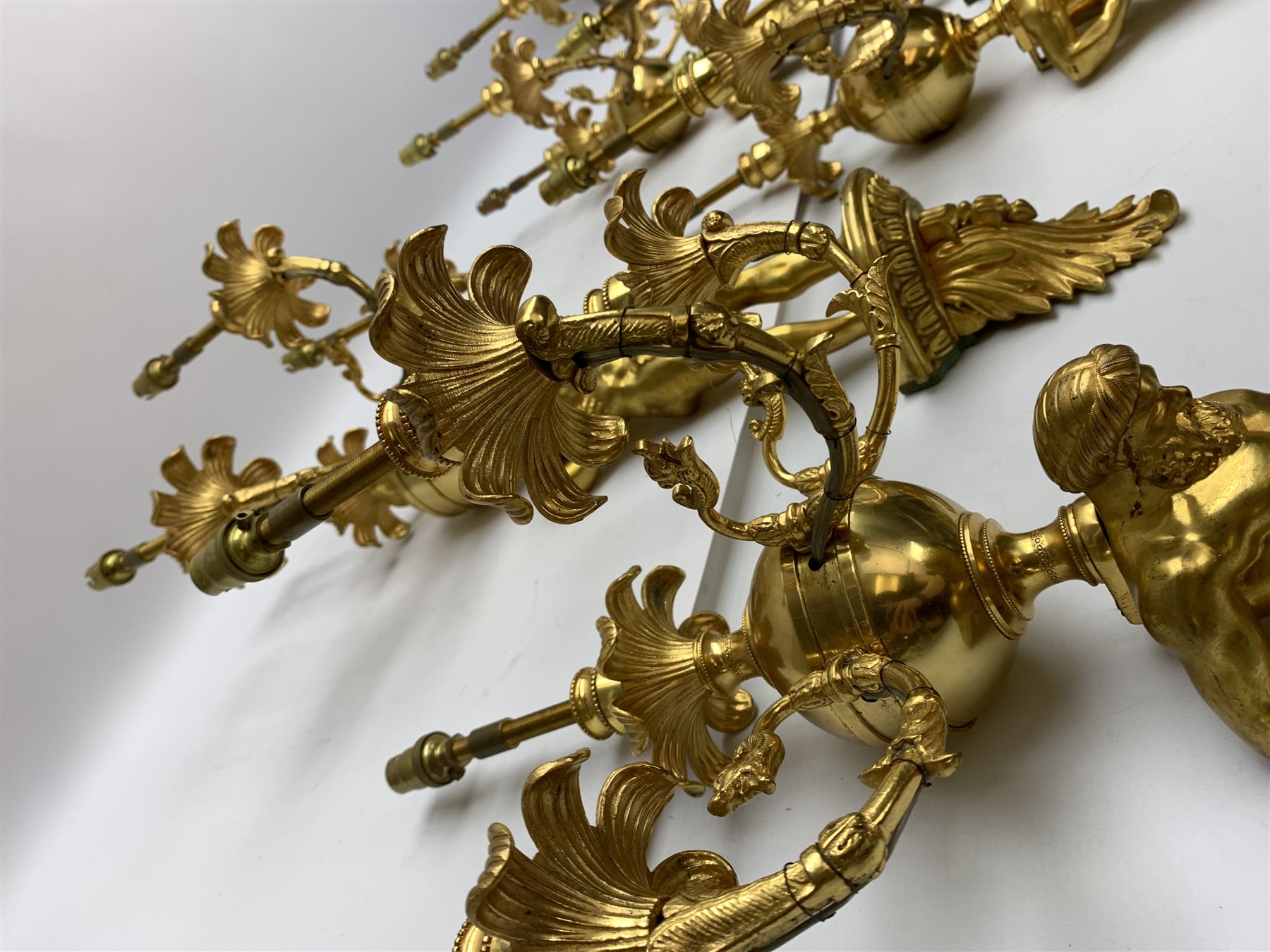 Pair of 19th century and later ormolu wall sconces - Image 6 of 6