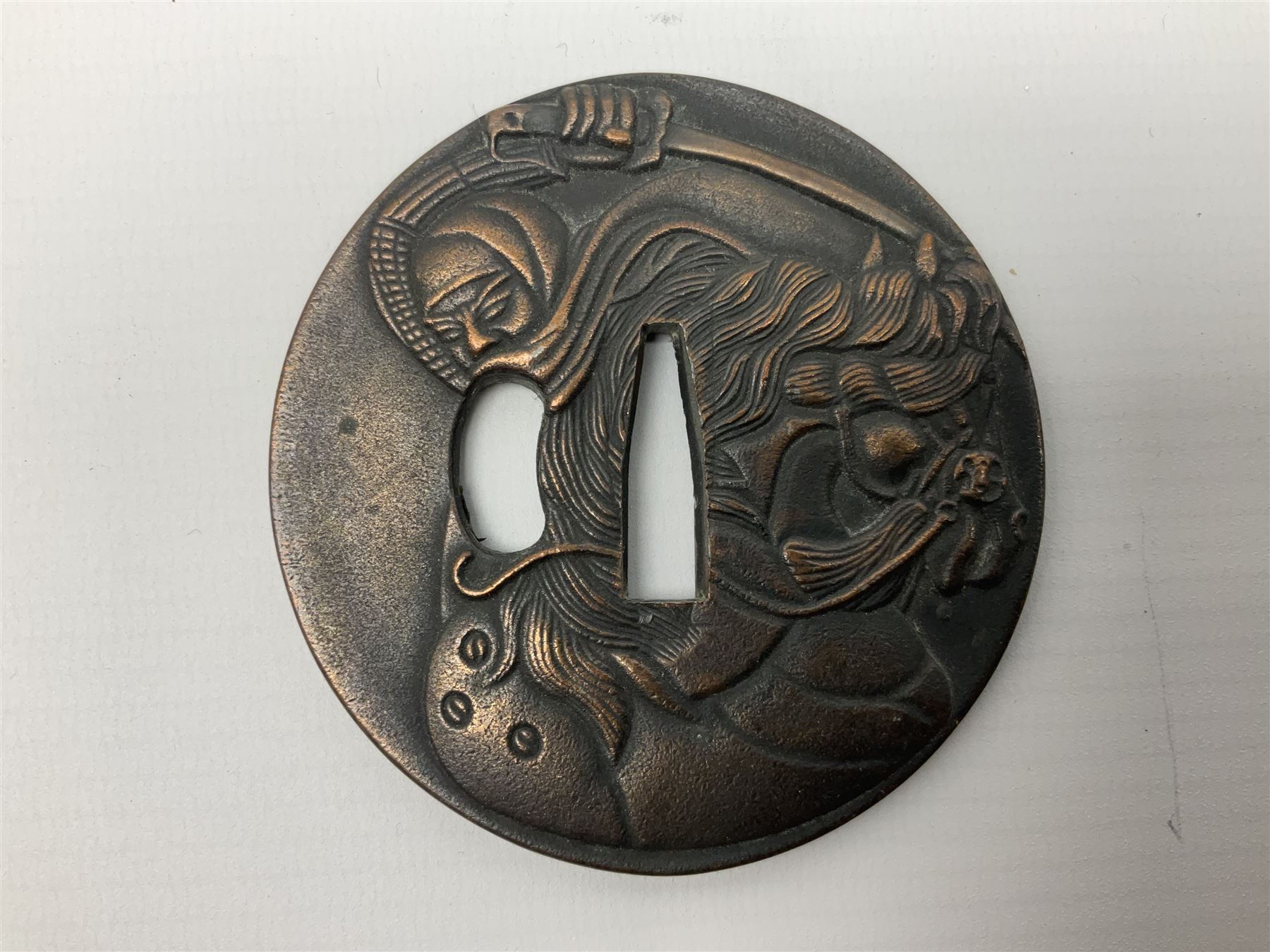 Four reproduction bronze Tsuba - Image 16 of 18
